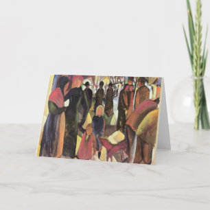 Tarjeta Adiós, famoso cuadro de August Macke