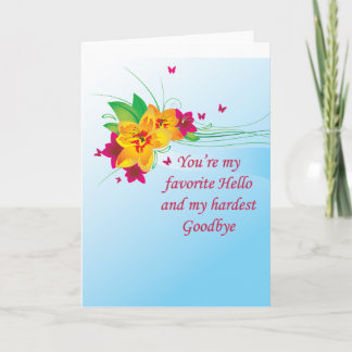 Tarjeta Adiós favorita