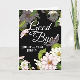 Tarjeta Adiós Flor Floral