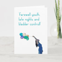 '¡Adiós, juventud!'tarjeta.