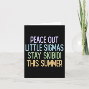 Tarjeta Adiós Sigmas Quédate Skibidi Este Verano