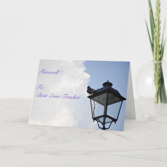 Tarjeta Adiós - ¡Tarjeta! (Anverso)