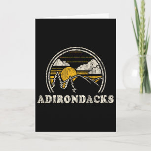 Tarjeta Adirondacks Nueva York Ny Camiseta Vintage Senderi