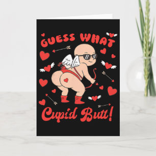Tarjeta Adivina Qué Trasero De Cupido Camiseta Divertida D