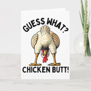 Tarjeta Adivina Qué Trasero De Pollo _5