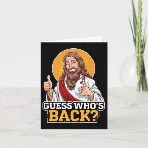 Tarjeta Adivina quién es Jesús Santo Viernes Pascua Gracio