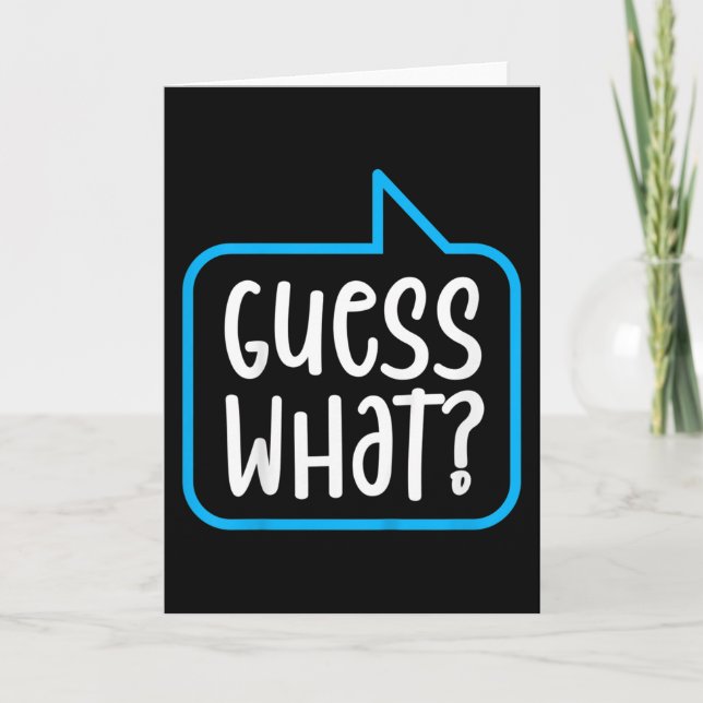 Tarjeta ¿Adivinan Qué? (Anverso)