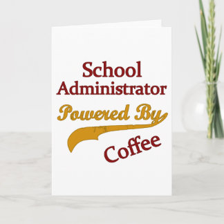 Tarjeta Administrador de escuela accionado por el café