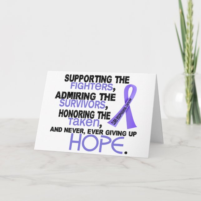 Tarjeta Admiración favorable honrando al cáncer del (Anverso)