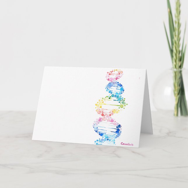 Tarjeta ADN, la espiral de la vida  (Anverso)