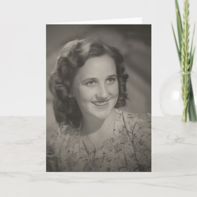 Tarjeta Adolescente dulce (Anverso)