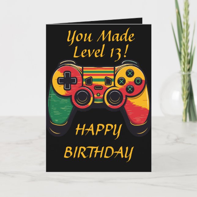 Tarjeta Adolescente Genial Nivel 13 Jugador (Anverso)