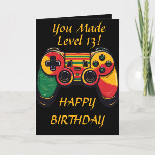 Tarjeta Adolescente Genial Nivel 13 Jugador