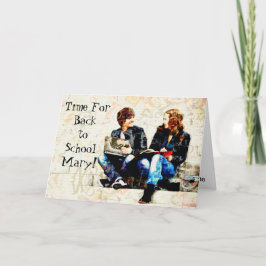 Tarjeta Adolescentes sin igual regresan a la escuela