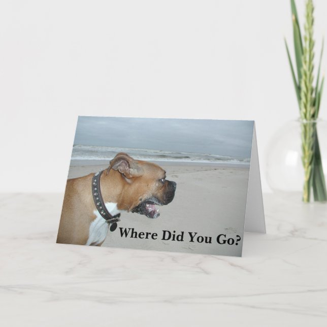 Tarjeta ¿Adónde Fuiste? (Anverso)