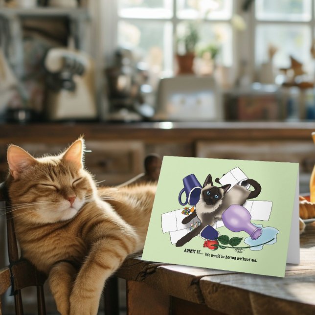 Tarjeta Adopción de gatos siameses (Subido por el creador)