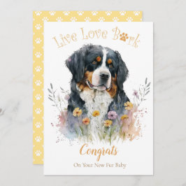 Tarjeta Adopción de perro de Bernese, Día del Gotcha