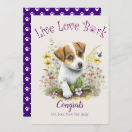 Tarjeta Adopción de perro Jack Russell, Día de Gotcha