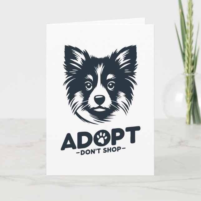 Tarjeta Adopta no compres 3 (Anverso)