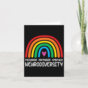 Tarjeta Adoptar Neurodiversidad Autismo Arcoiris Concienci