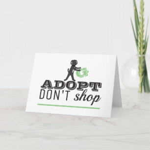 Tarjeta Adoptar no comprar