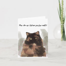 Tarjeta Adorable Calico Kitty Card