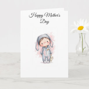 Tarjeta Adorable del Día de la Madre