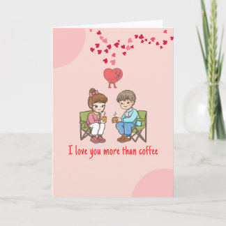 Tarjeta adorable del Día de San Valentín – Te amo 