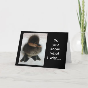 TARJETA *ADORABLE DUCKLING* DICE "FELIZ CUMPLEAÑOS"