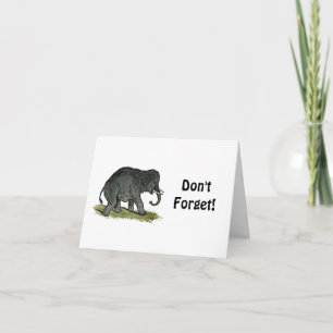 Tarjeta Adorable elefante Personalizado, gracioso amigo de