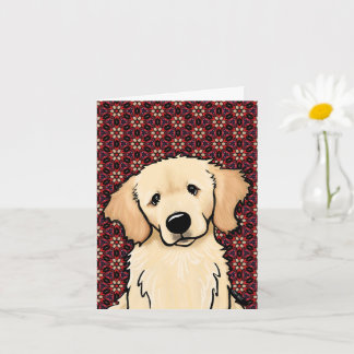 Tarjeta Adorable Golden Retriever