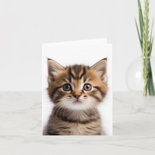 Tarjeta Adorable Kitten (Anverso)