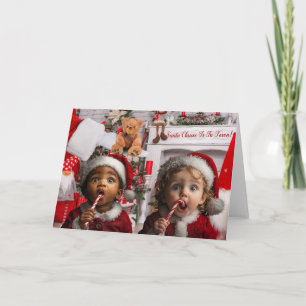 Tarjeta Adorable para Navidades Bebés