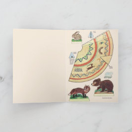 Tarjeta Adorable Réplica de arte nativo americano indio