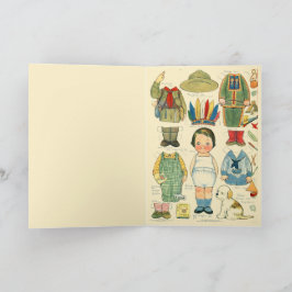 Tarjeta Adorable reproducción de arte nativo americano ind