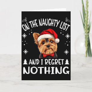 Tarjeta Adorable Yorkshire Terrier Yorkie Perro Perro Navi