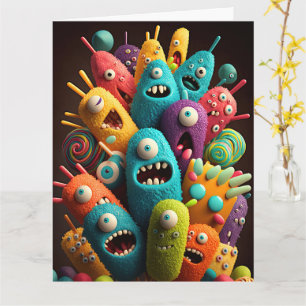Tarjeta Adorables monstruos de la golosina