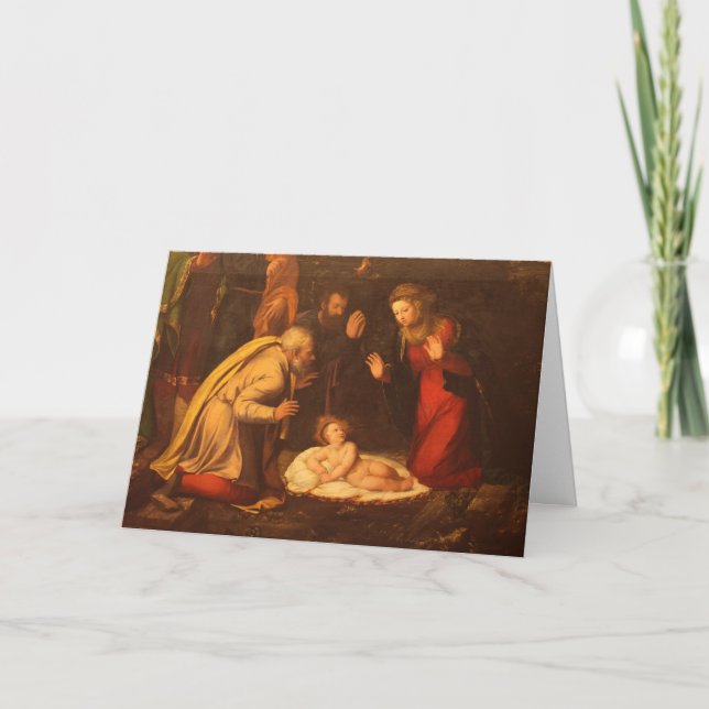Tarjeta Adoración del Niño Cristo (Anverso)