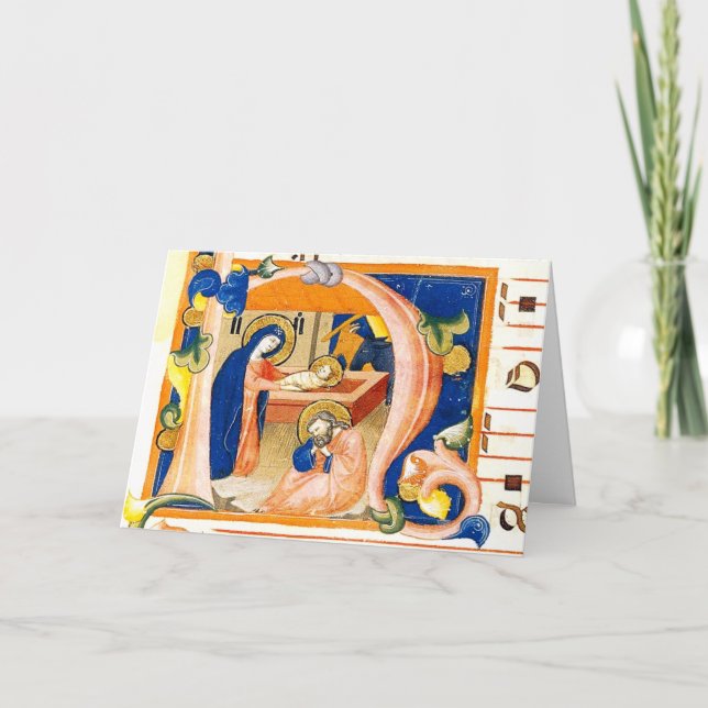 Tarjeta Adoración del Niño Cristo (Anverso)