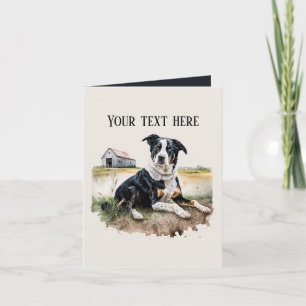 Tarjeta adoradores de perros lindos añaden texto