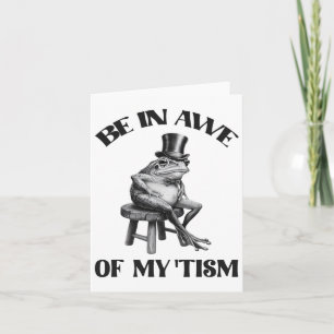 Tarjeta Adorarse De Mi Tismo Gracioso Retro De Autismo De