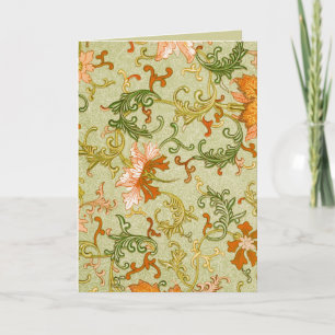 Tarjeta Adorno Antiguo Chino Jones Flores