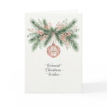 Adorno Botánico de Navidad en Rosa Tímido
