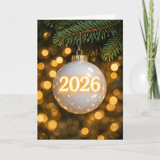 Tarjeta Adorno de Navidad 2026 (Anverso)