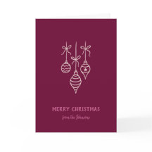 Adorno de Navidad con Apellido Personalizado de Fa