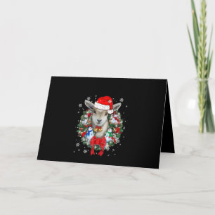 Tarjeta Adorno de Navidad de Cabra Regalo de Navidad