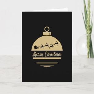Tarjeta Adorno de Navidad Feliz Navidad