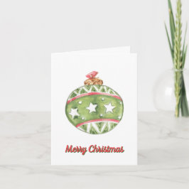 Tarjeta Adorno de Navidad, Feliz Navidad