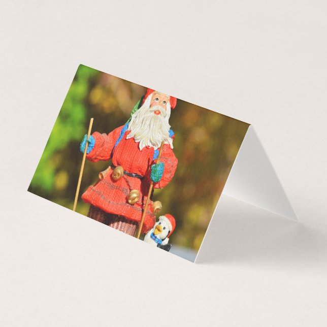 Tarjeta Adorno de Santa Claus (Anverso)
