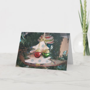 Tarjeta Adorno Navideño País Árbol de Navidad